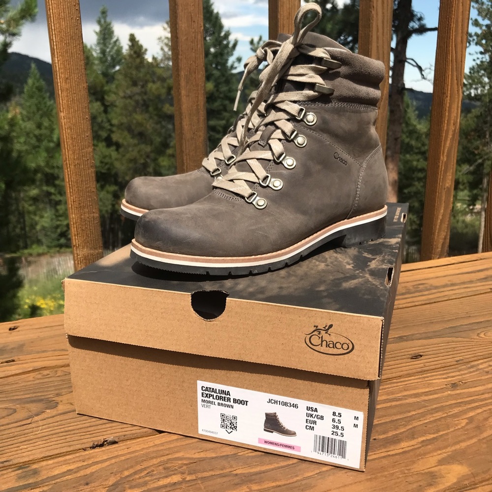 Chaco Cataluna Explorer Boots Morel Brown 8.5